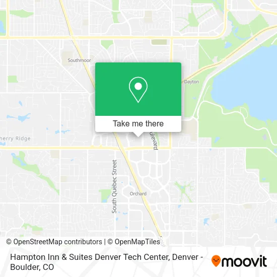 Mapa de Hampton Inn & Suites Denver Tech Center