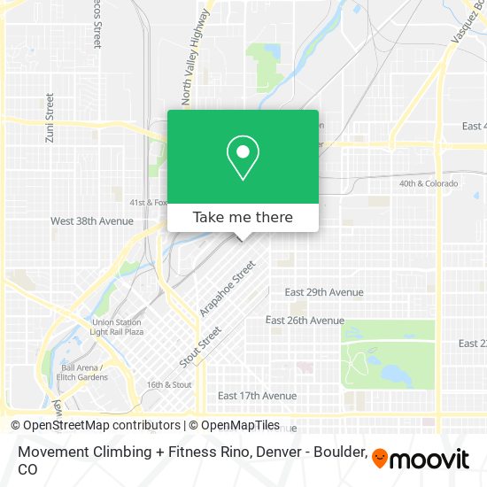 Mapa de Movement Climbing + Fitness Rino