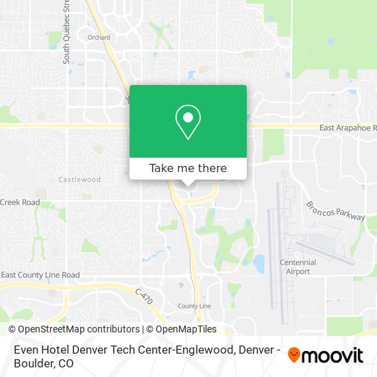 Mapa de Even Hotel Denver Tech Center-Englewood