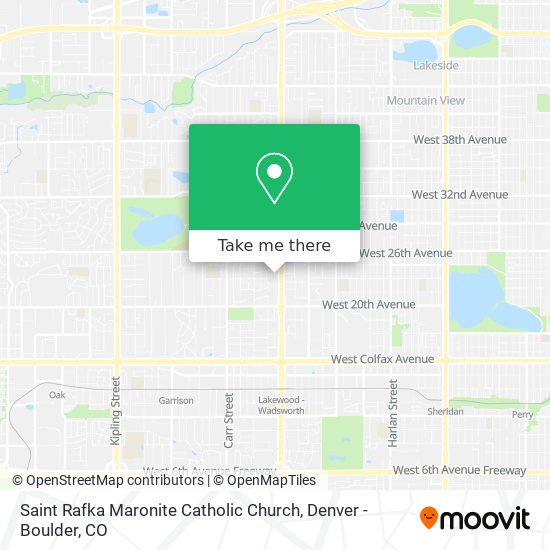 Mapa de Saint Rafka Maronite Catholic Church