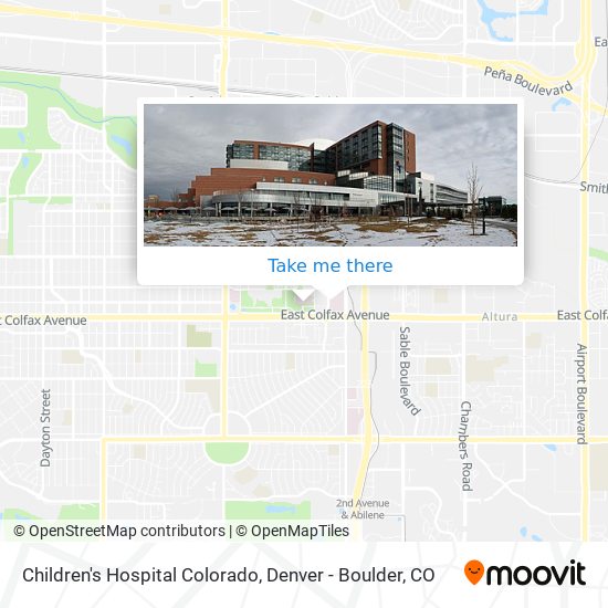 Children's Hospital Colorado map