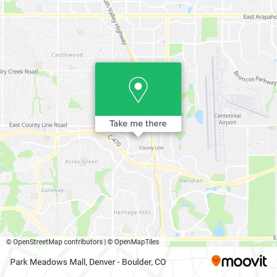 Park Meadows Store Map How To Get To Park Meadows Mall In Lone Tree By Bus Or Light Rail?