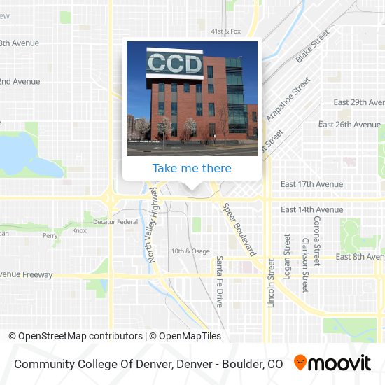 Community College Of Denver map