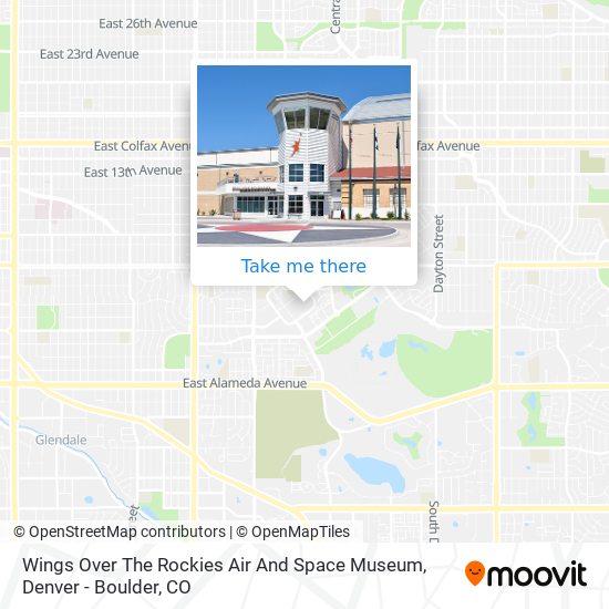 Wings Over The Rockies Air And Space Museum map