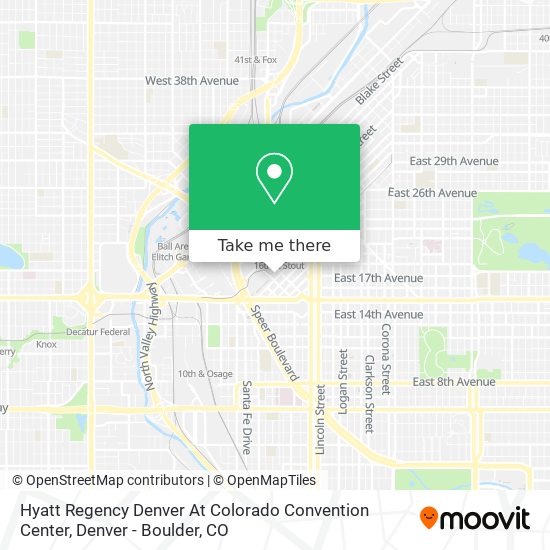 Hyatt Regency Denver At Colorado Convention Center map