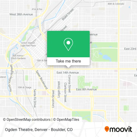 Ogden Theatre map