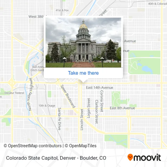 Colorado State Capitol map