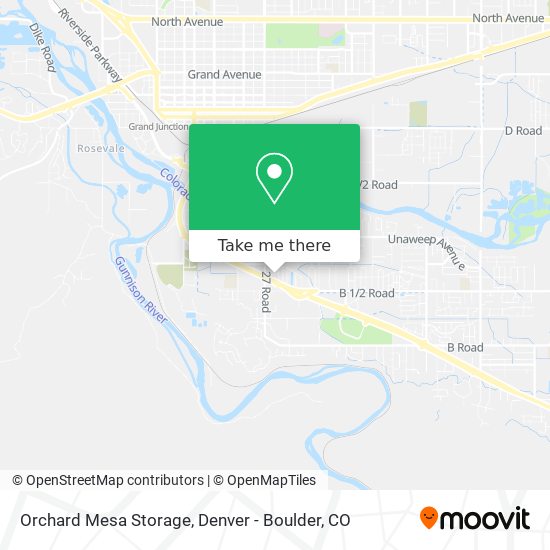 Orchard Mesa Storage map