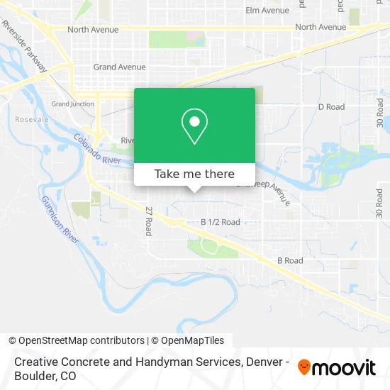 Creative Concrete and Handyman Services map