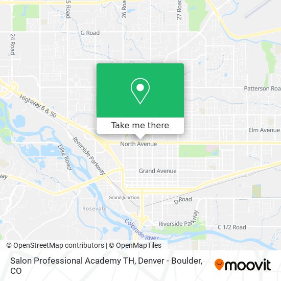 Salon Professional Academy TH map