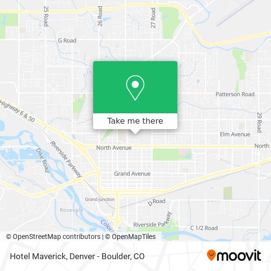 Mapa de Hotel Maverick