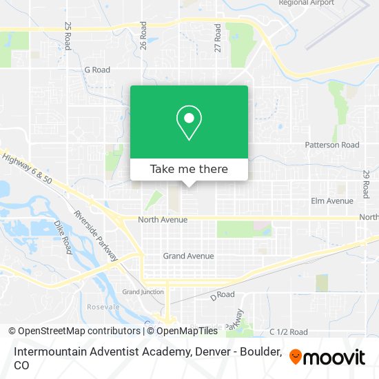 Mapa de Intermountain Adventist Academy