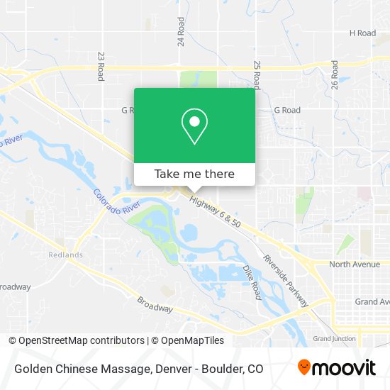 Golden Chinese Massage map