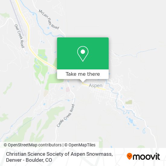 Christian Science Society of Aspen Snowmass map