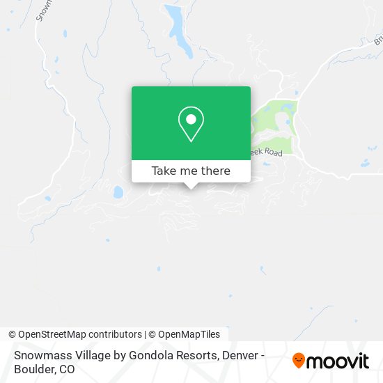 Snowmass Village by Gondola Resorts map