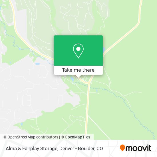 Mapa de Alma & Fairplay Storage