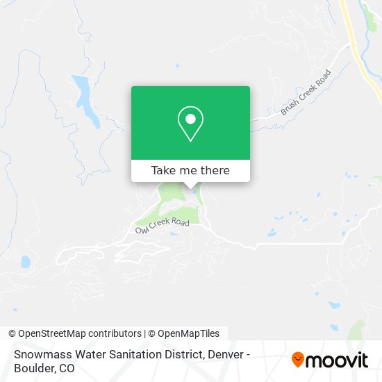 Snowmass Water Sanitation District map