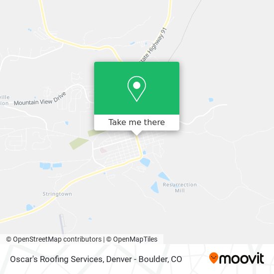 Oscar's Roofing Services map