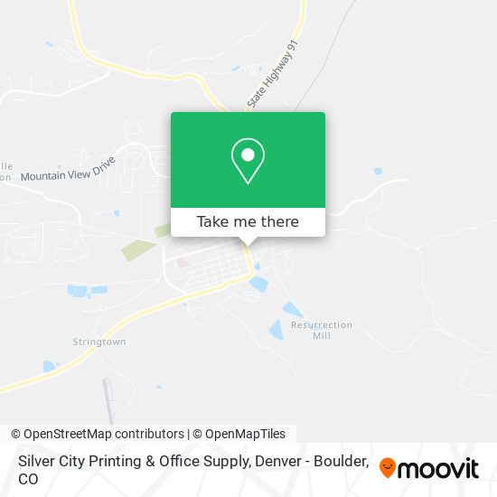 Mapa de Silver City Printing & Office Supply