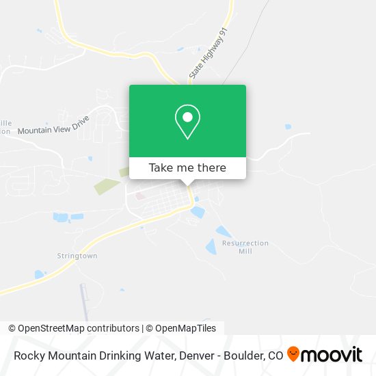 Mapa de Rocky Mountain Drinking Water