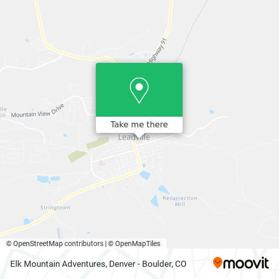 Elk Mountain Adventures map