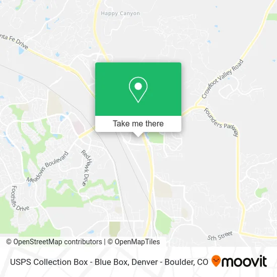 USPS Collection Box - Blue Box map