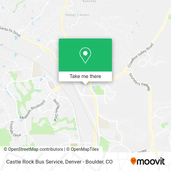 Castle Rock Bus Service map
