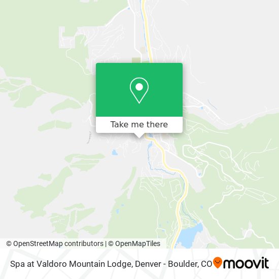 Spa at Valdoro Mountain Lodge map