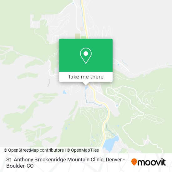 St. Anthony Breckenridge Mountain Clinic map