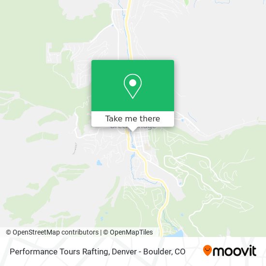 Performance Tours Rafting map