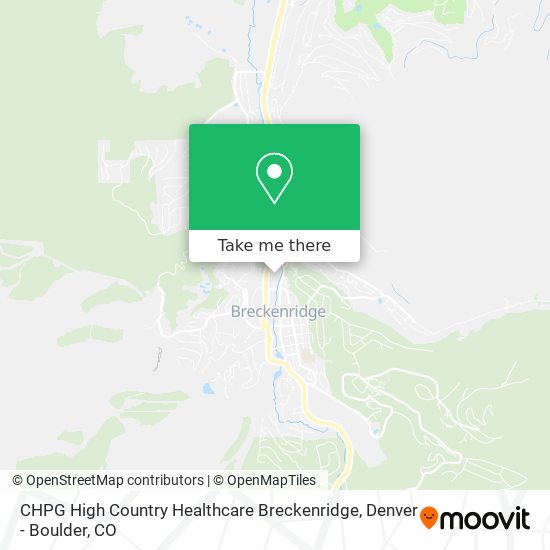 Mapa de CHPG High Country Healthcare Breckenridge