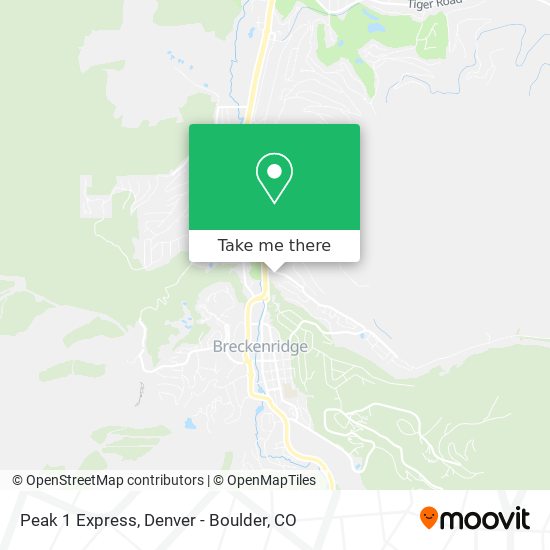 Mapa de Peak 1 Express