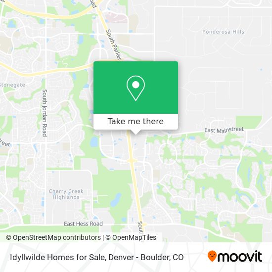 Mapa de Idyllwilde Homes for Sale