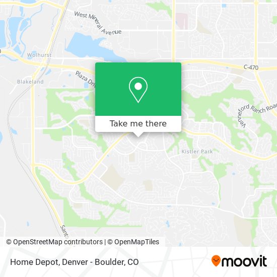 Home Depot map