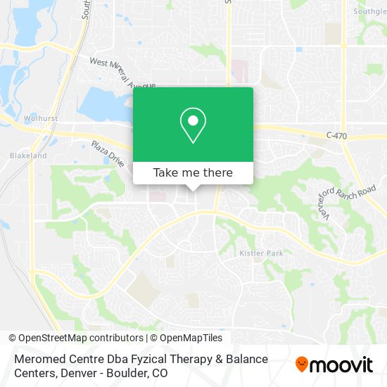 Mapa de Meromed Centre Dba Fyzical Therapy & Balance Centers