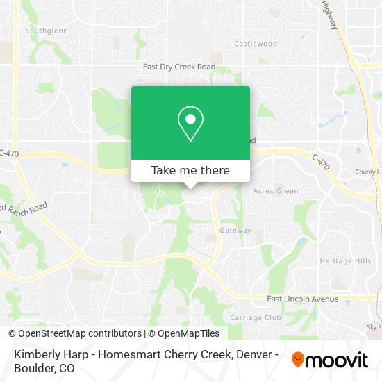Mapa de Kimberly Harp - Homesmart Cherry Creek