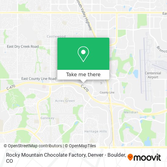 Rocky Mountain Chocolate Factory map