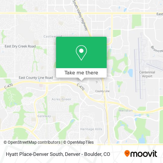 Hyatt Place-Denver South map