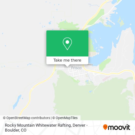 Rocky Mountain Whitewater Rafting map