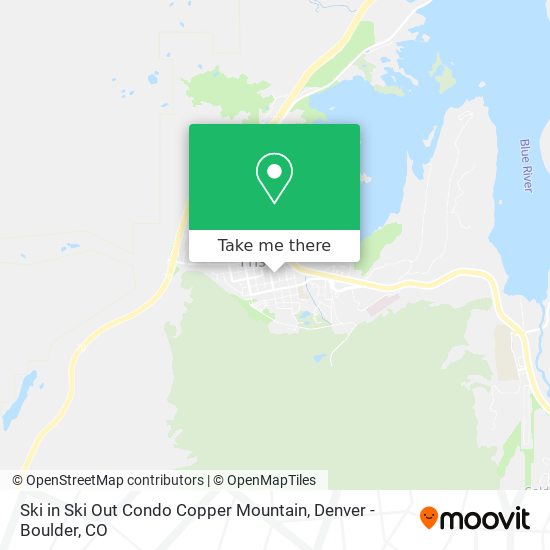 Ski in Ski Out Condo Copper Mountain map