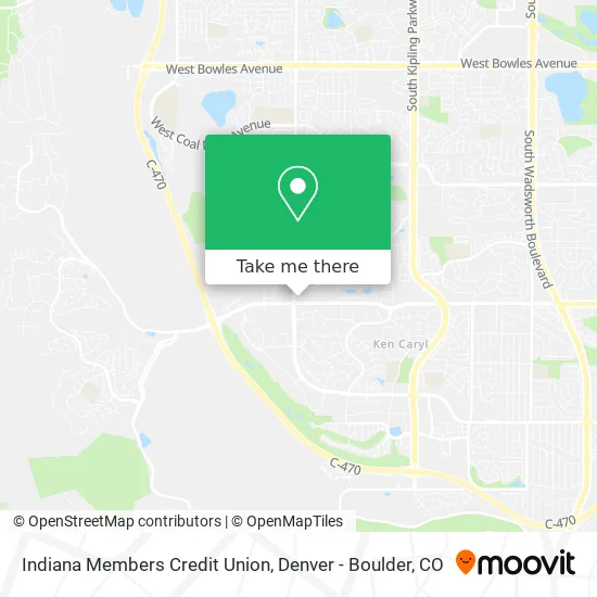 Indiana Members Credit Union map