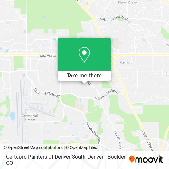 Mapa de Certapro Painters of Denver South