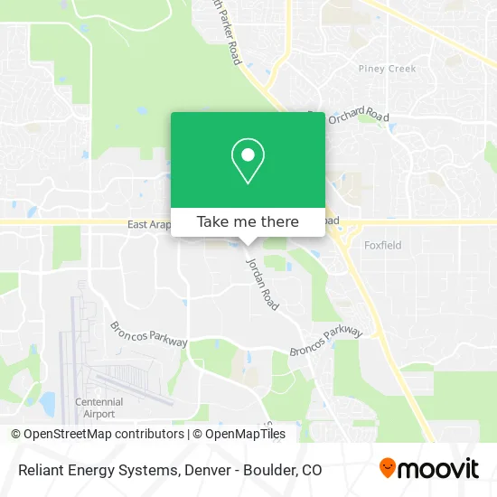 Reliant Energy Systems map