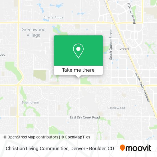Christian Living Communities map