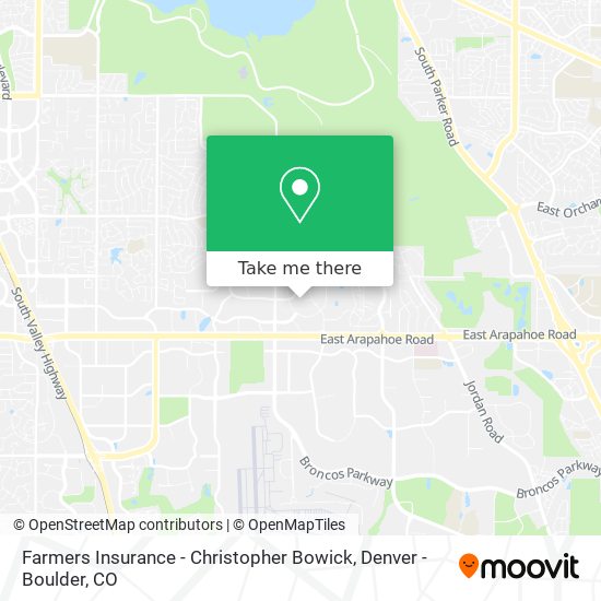 Mapa de Farmers Insurance - Christopher Bowick
