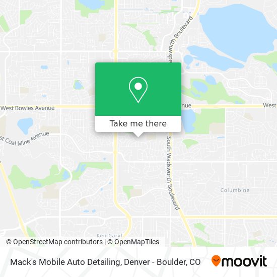 Mack's Mobile Auto Detailing map