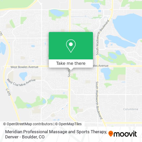 Mapa de Meridian Professional Massage and Sports Therapy