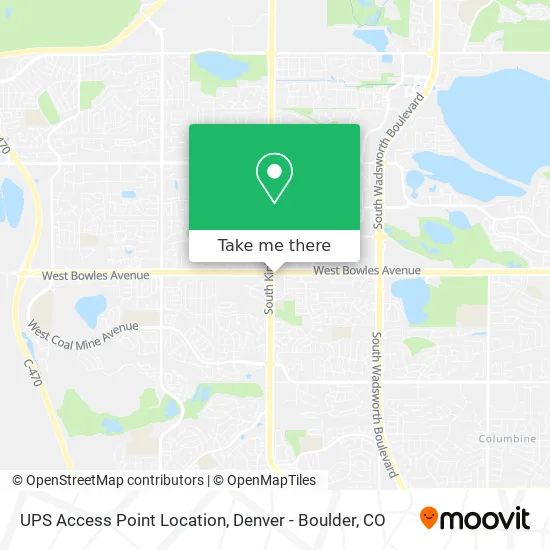 UPS Access Point Location map