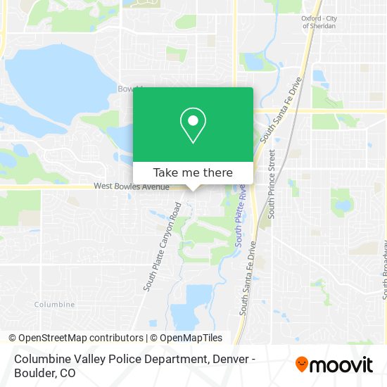 Columbine Valley Police Department map