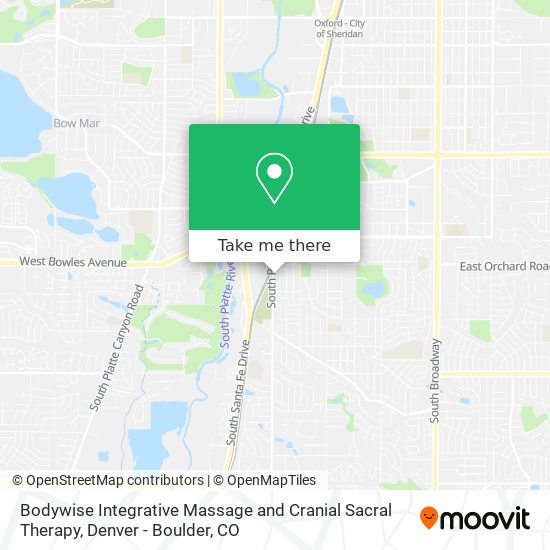 Bodywise Integrative Massage and Cranial Sacral Therapy map